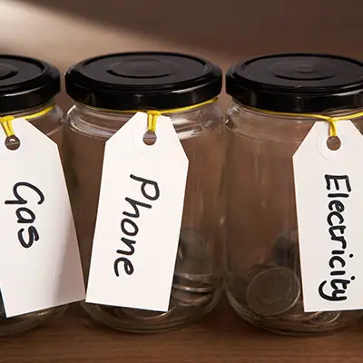 Image of jars with coins