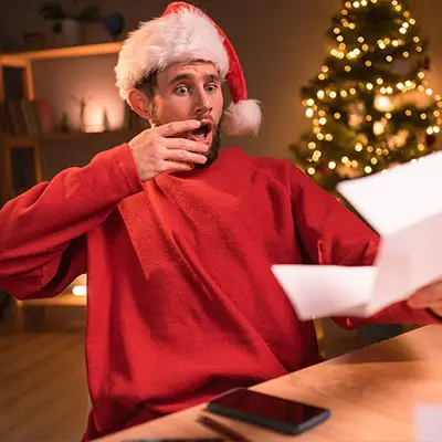 Image of woman holding many presents