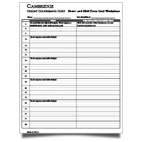 image of our short-term goals worksheet. click to download.